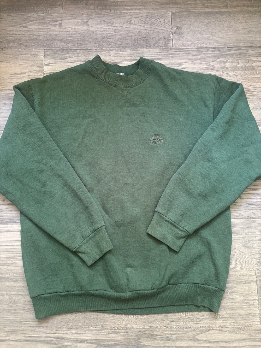 Fruit of the Loom | Vintage Forest Green Crewneck Pullover Sweatshirt Large